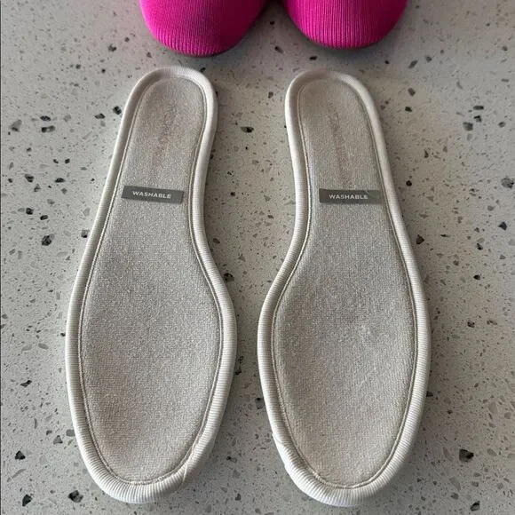 ANTONIO MELANI Vibrant Pink Textile Flats Slip On Casual Chic Shoes Size 6 EUC - Picture 3 of 12